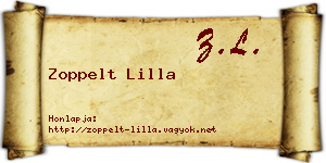Zoppelt Lilla névjegykártya